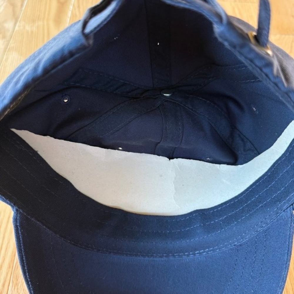Yupoong Cotton‎ Navy Blue 6 Panel Baseball Hat New - Joe Goldberg Style Hat - Picture 7 of 7